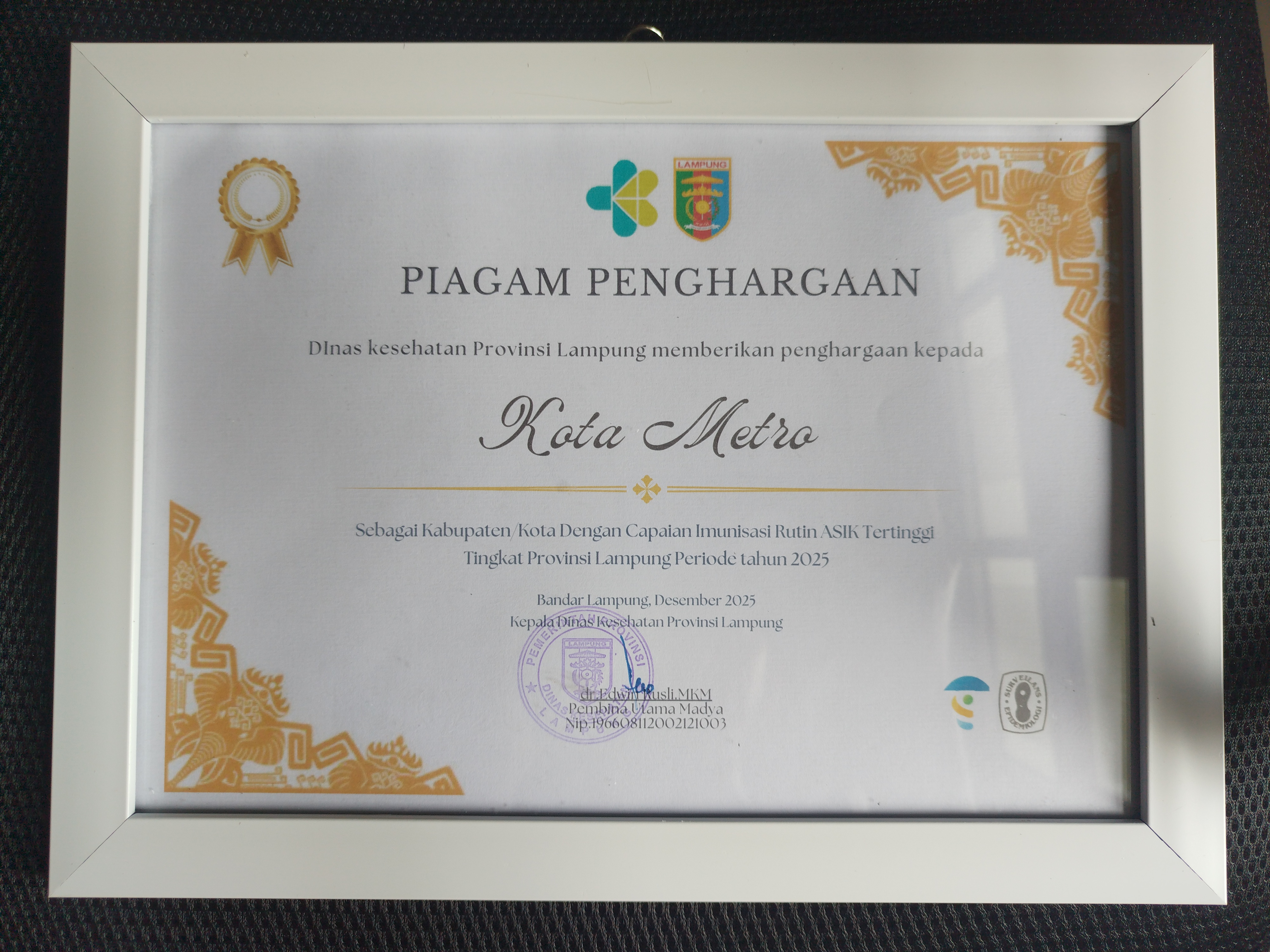 Capaian ASIK Imunisasi Rutin Terbaik 2025