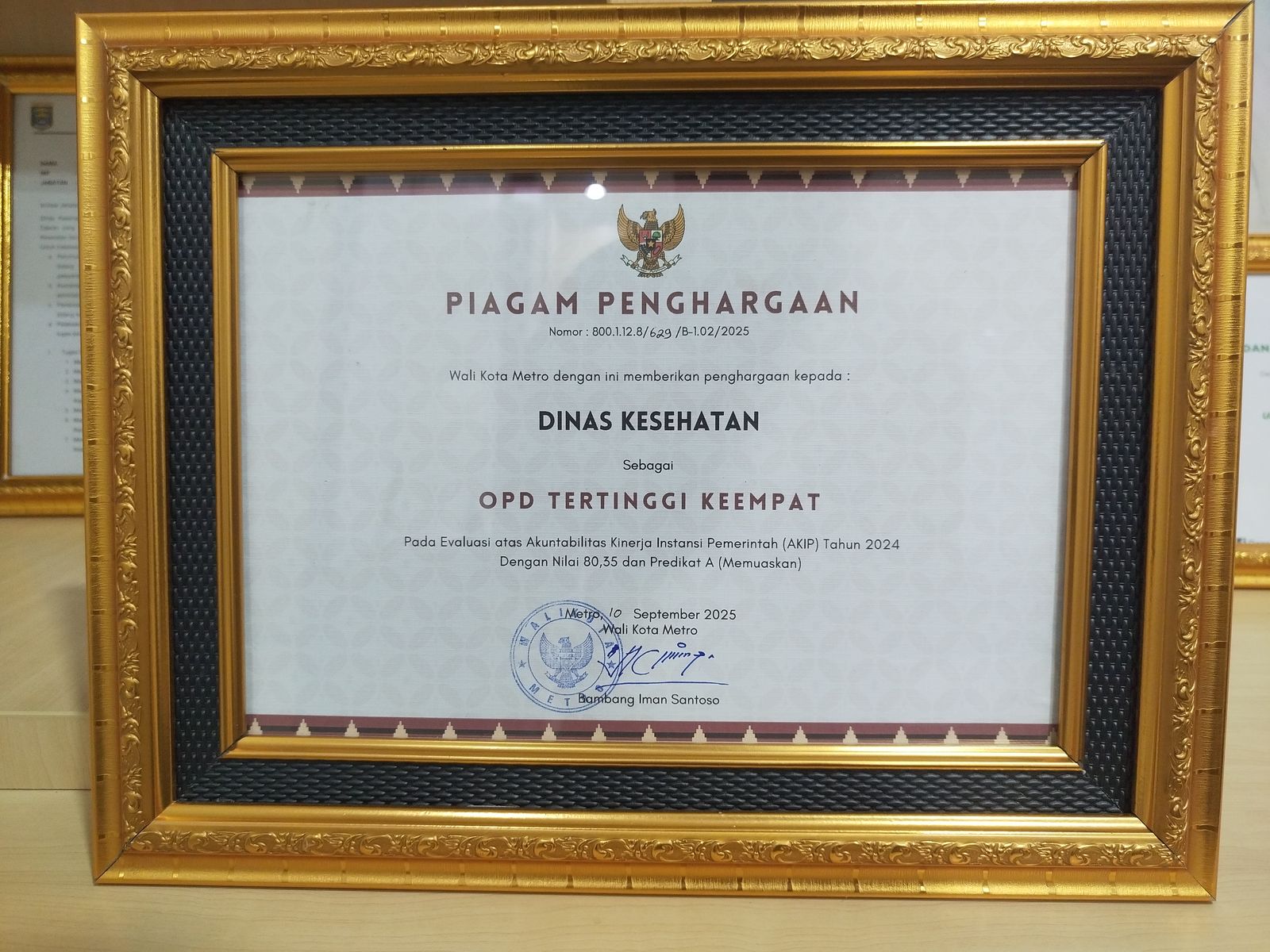 OPD Tertinggi ke-4 - Evaluasi Akuntabilitas Kinerja 2024